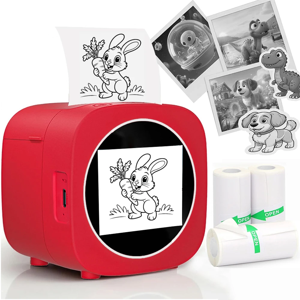 

AI Magic Box Voice Control Portable HD Screen Printer for Kids Gift Drawing Printing Toy WIFI Android iOS thermal printer