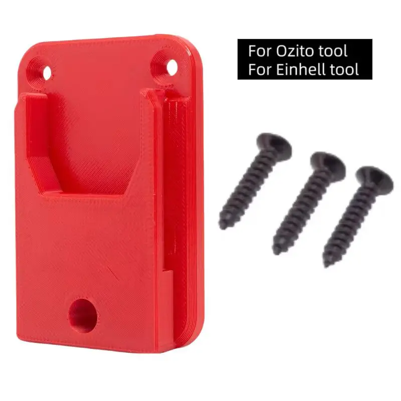 Suporte de Parede para Armazenamento Porta-ferramentas Gancho para Ozito 18v Vermelho Gerenciamento Classe com Parafusos
