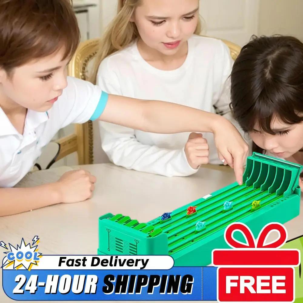 

Classic Horse Racing Board Game with 6 Horse Horse Race Game Interactive Toy Hand Eye Coordination Birthday Gift for Kids