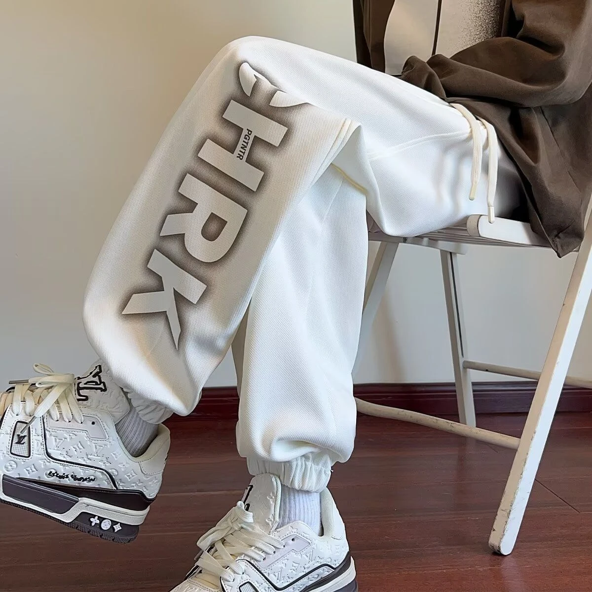 

Мужские свободные брюки-шаровары осень 2026, зауженные джоггеры, повседневные спортивные штаны для студентов, уличная одежда на каждый день