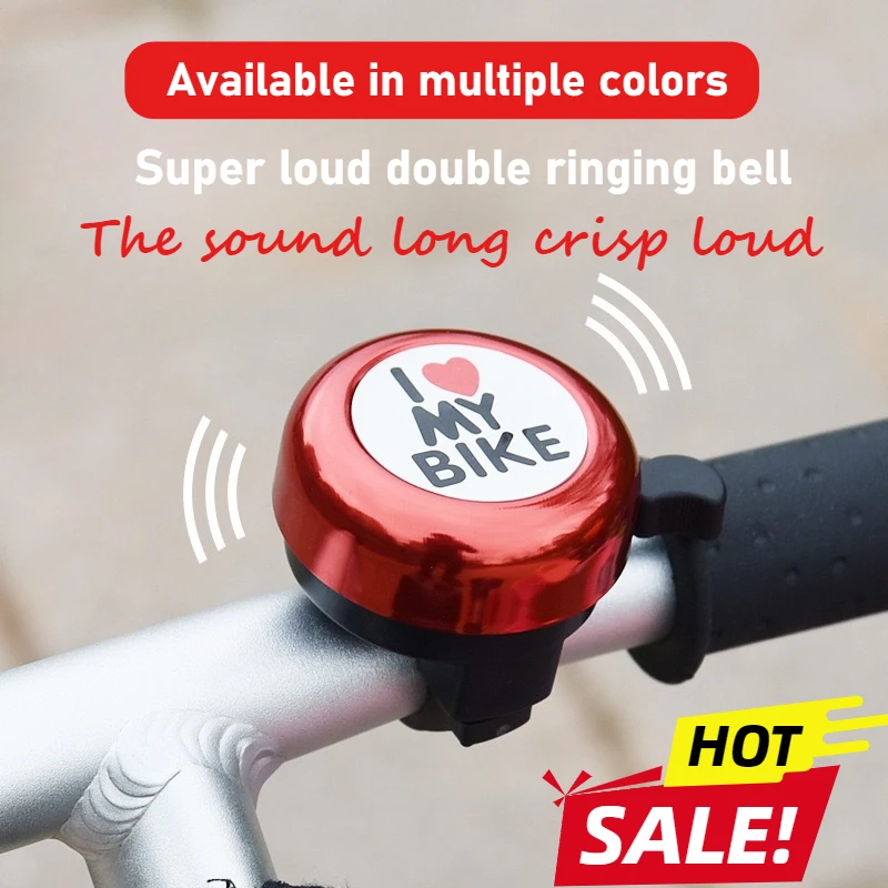 1pc Bicycle Super Ringing Bell For 2.2cm Car Handle Speaker Safe Driving Solid Screw Fixation Unisex Children Cycling Refit Part