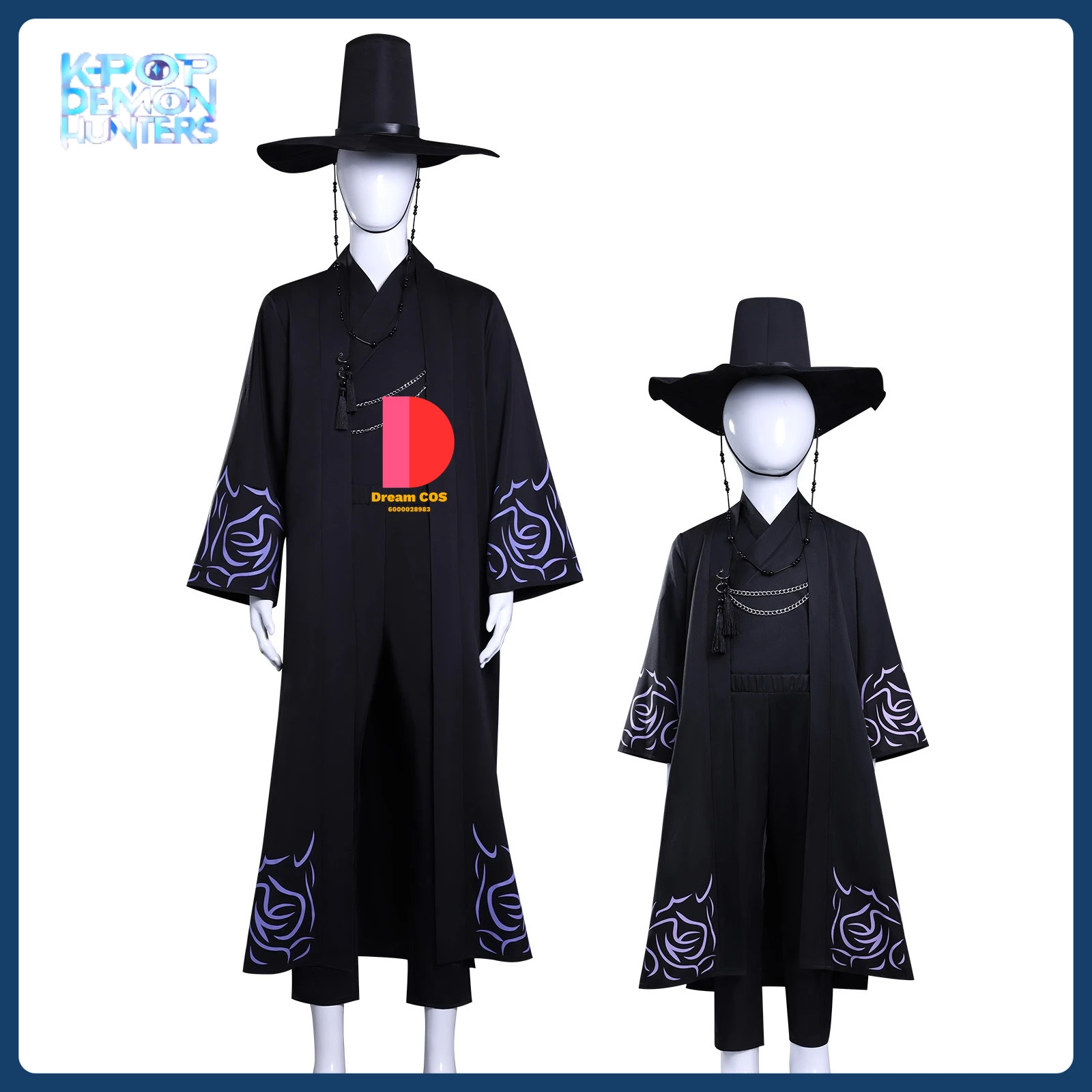 

Hot Witch Hunter Group Cosplay Costume Anime Demon Boy Group Role Play Clothes Stage Uniform Hat for Men Comic Con Party Outfit