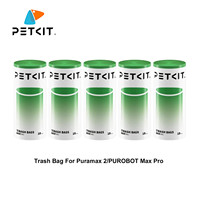 PETKIT Replacement Trash Bag Waste Bag for PuraMax 2/PUROBOT Max Pro Automatic Cat Litter Box-1-5 Rolls Waste Bags