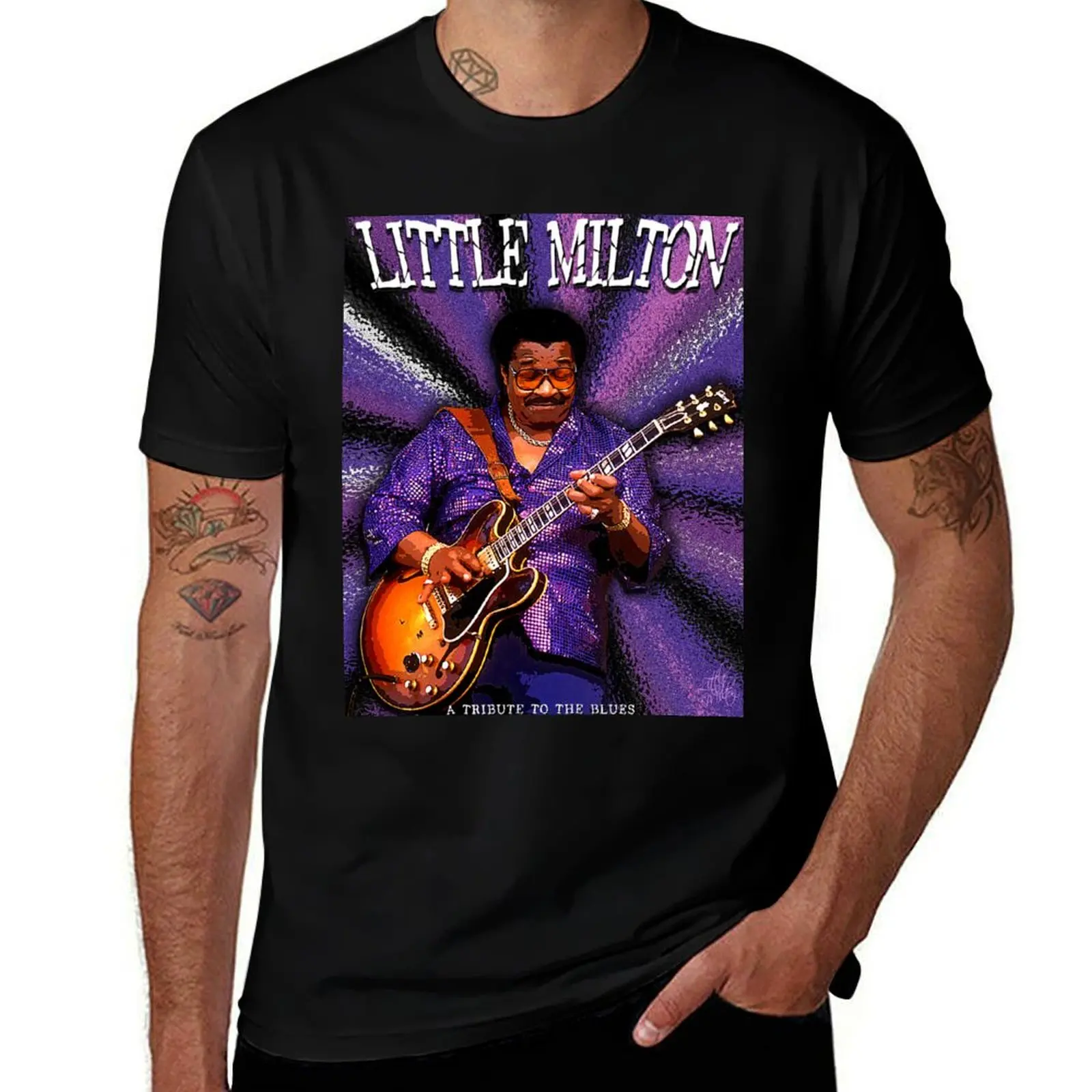 

Little Milton "Tribute" D-1 Shirt T-Shirt Casual Loose Fit Short Sleeve T-Shirt