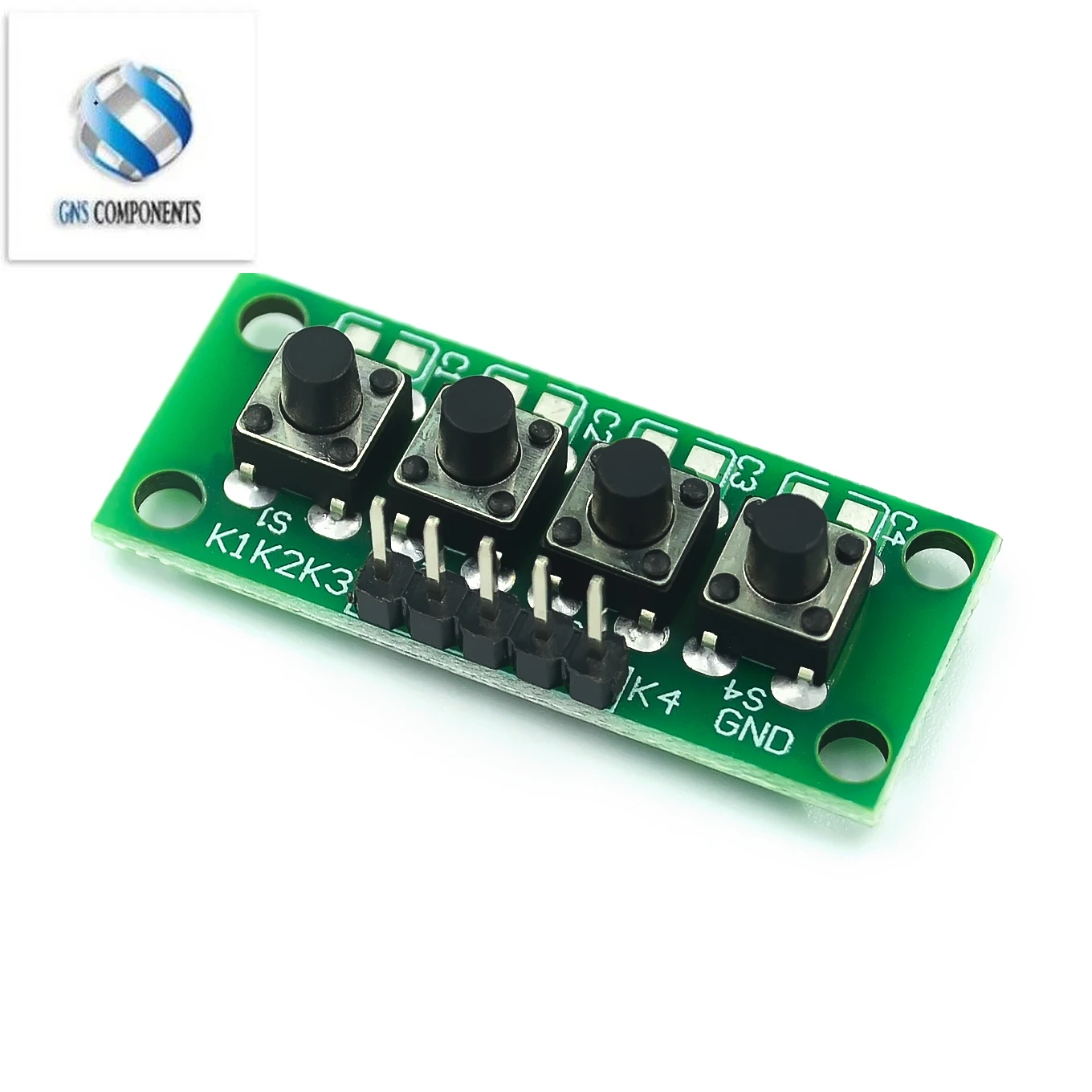 DIY Kit 1x4 4 Independent Key Button Keypad Keyboard Module Mcu for Arduino Student Class Design Graduation Project Experiment