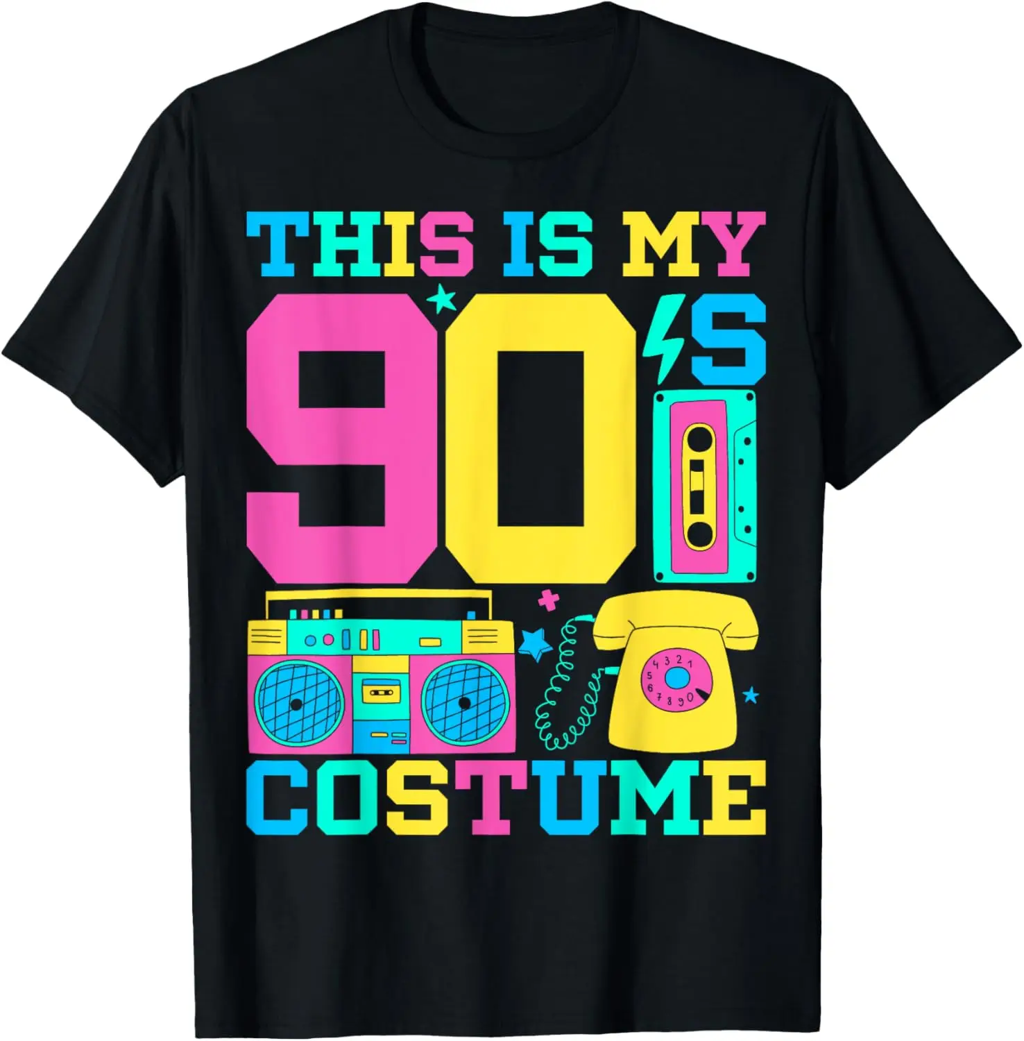 90s Costume 1990s Theme Party Nineties Styles Fashion Outfit T-Shirt