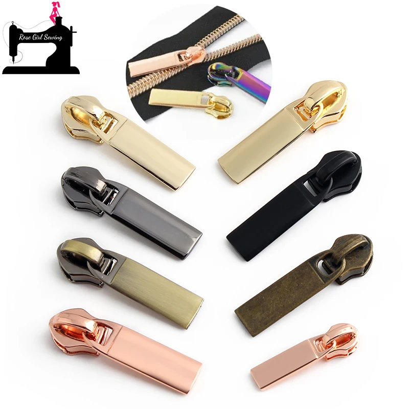 

10/50/100PCS 3# 5# Nylon Zipper Sliders For Garment Jacket Bags Handbag Clothing Zips Tape Puller Head Repair Kit Accessories