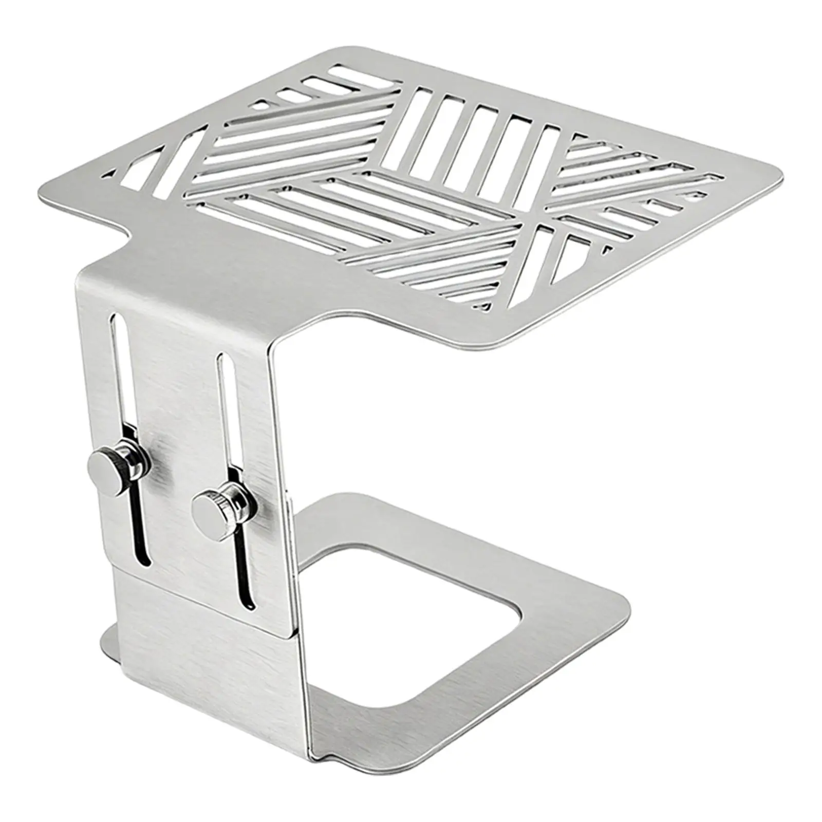 Coffee Machine Scale Stand Portable Weighing Rack Holder with Adjustable Height Stainless Steel Non Slip Base for Home Barista