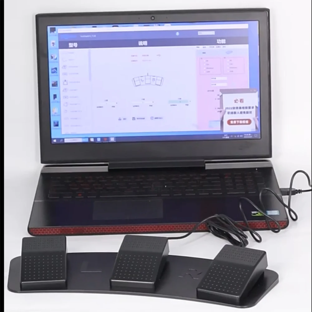 USB Triple Foot Switch Pedal Programmable Computer Keyboard For VideoGame Office Triple Foot Switch Pedal Programmable Computer