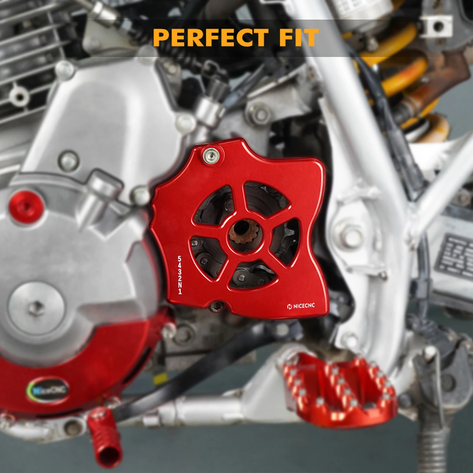 NICECNC MAX 15 Teeth Size Chain Sprocket Cover For Honda XR650L XR 650L 650 L 1993-2025 2024 2023 2022 Motorcycle Accessories