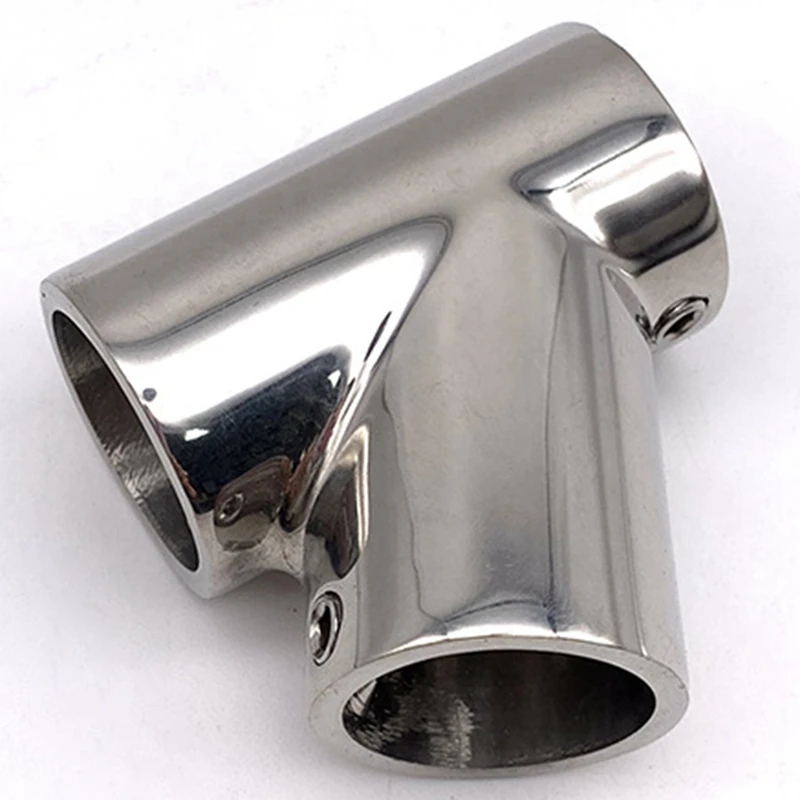 High Quality Boat Hand Rail Fitting - 60 Degree Tee Marine Stainless Steel Water Sports Rowing Boats Accessories