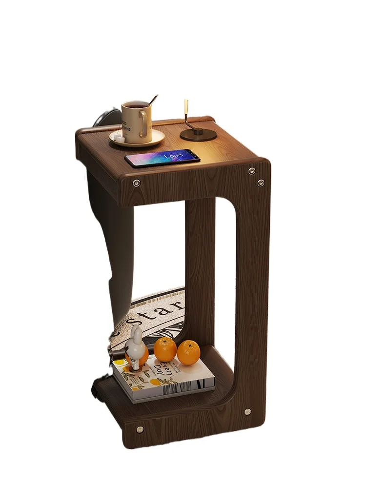 

Coffee table corner few bedside bedside table living room with wheel rack side cabinet