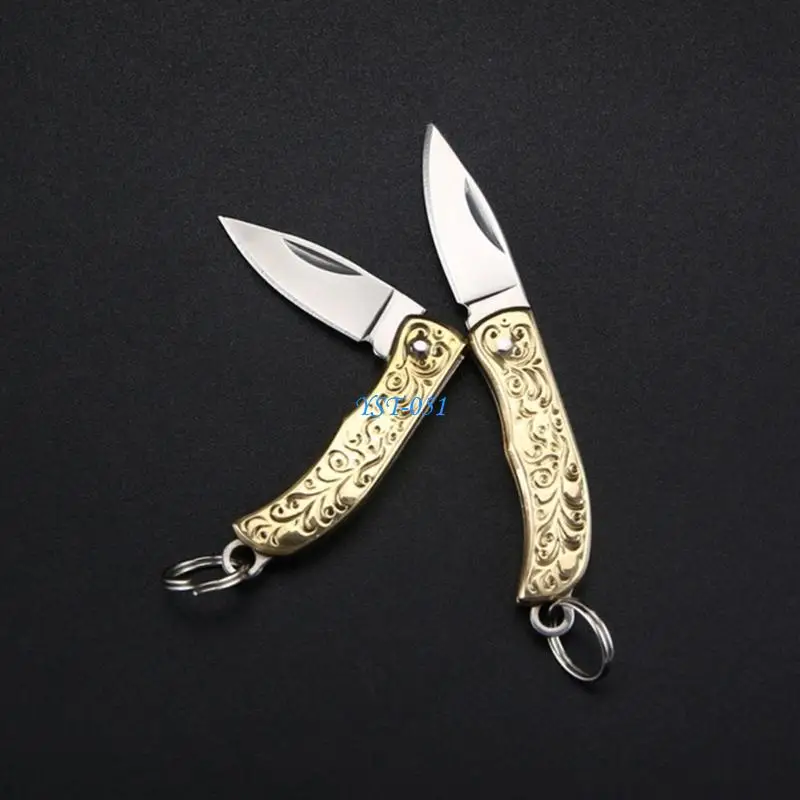 E15A Stainless Steel Mini Folding Cutter Portable Keychain Unboxing and Unpacking Small Cutter