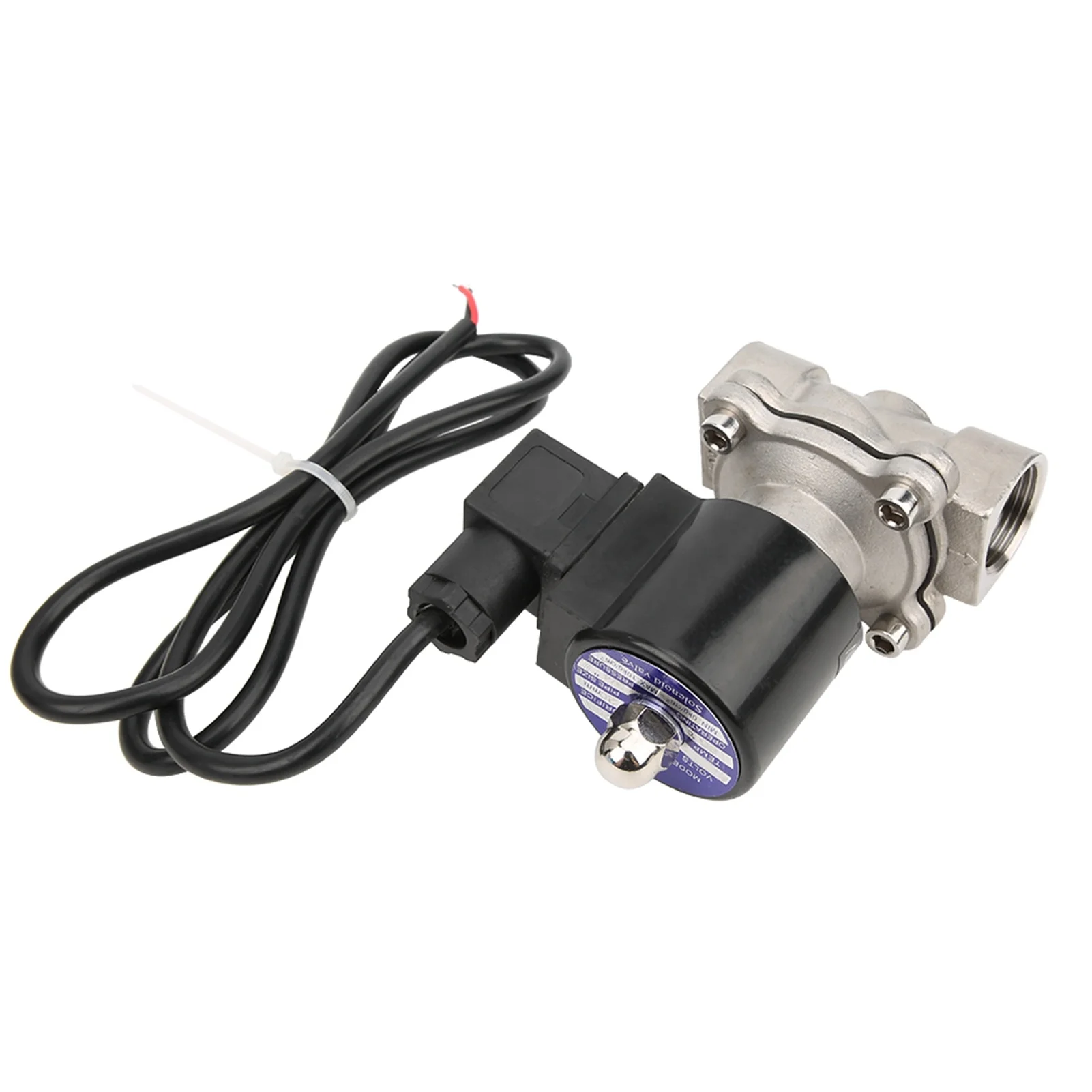 G3/4in Electric Solenoid Valve Normally Closed Direct Action for Air Water Oil 2W‑200‑20BDC24V