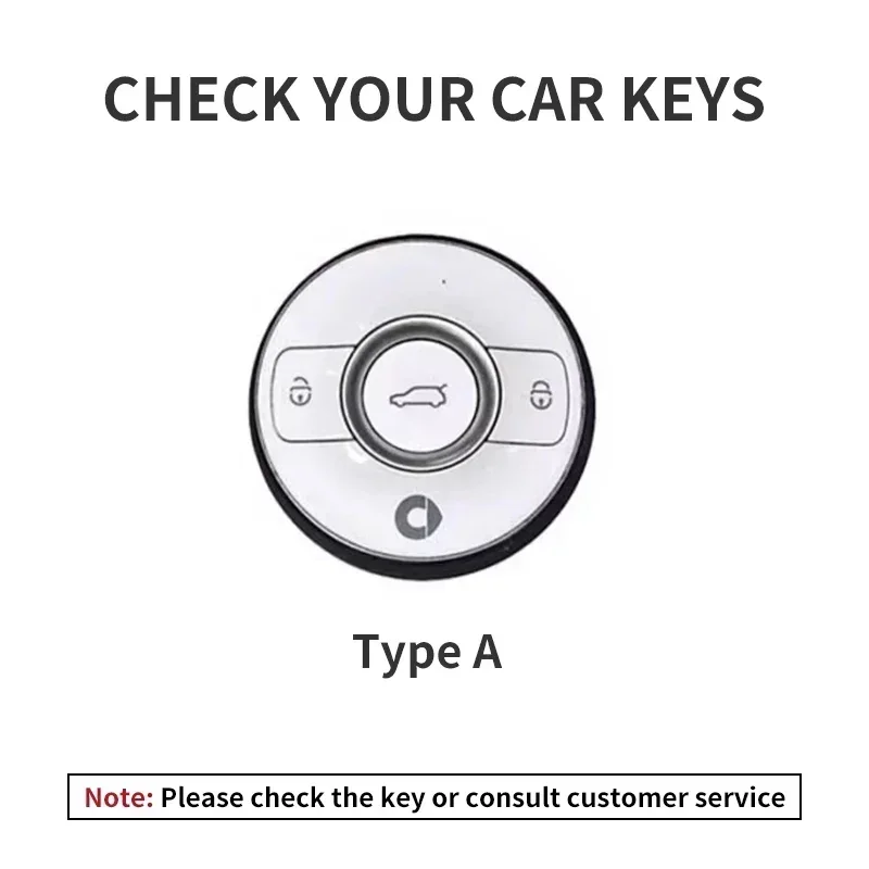 Étui pour clé de voiture, coque de protection pour Mercedes Benz SMART Fortwo 1 BRABUS 1, étui pour clé en daim intelligent pour porte-clés de voiture