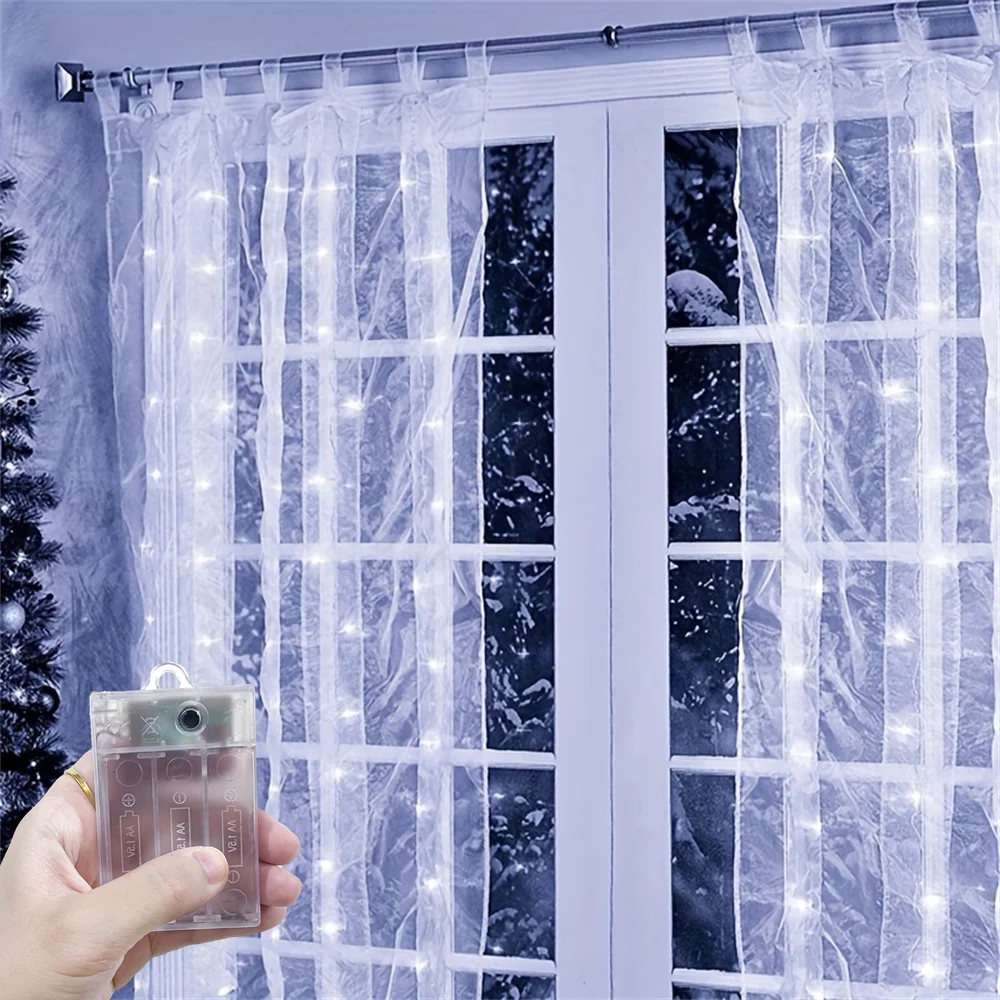 

Ramadan Decoration Battery Power Home Fairy LED Curtain String Light 2026 for Eid Mubarak Wedding Valentine's Day Outdoor Decor