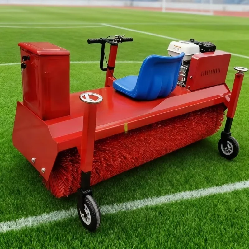 Football grass turf brushing machine