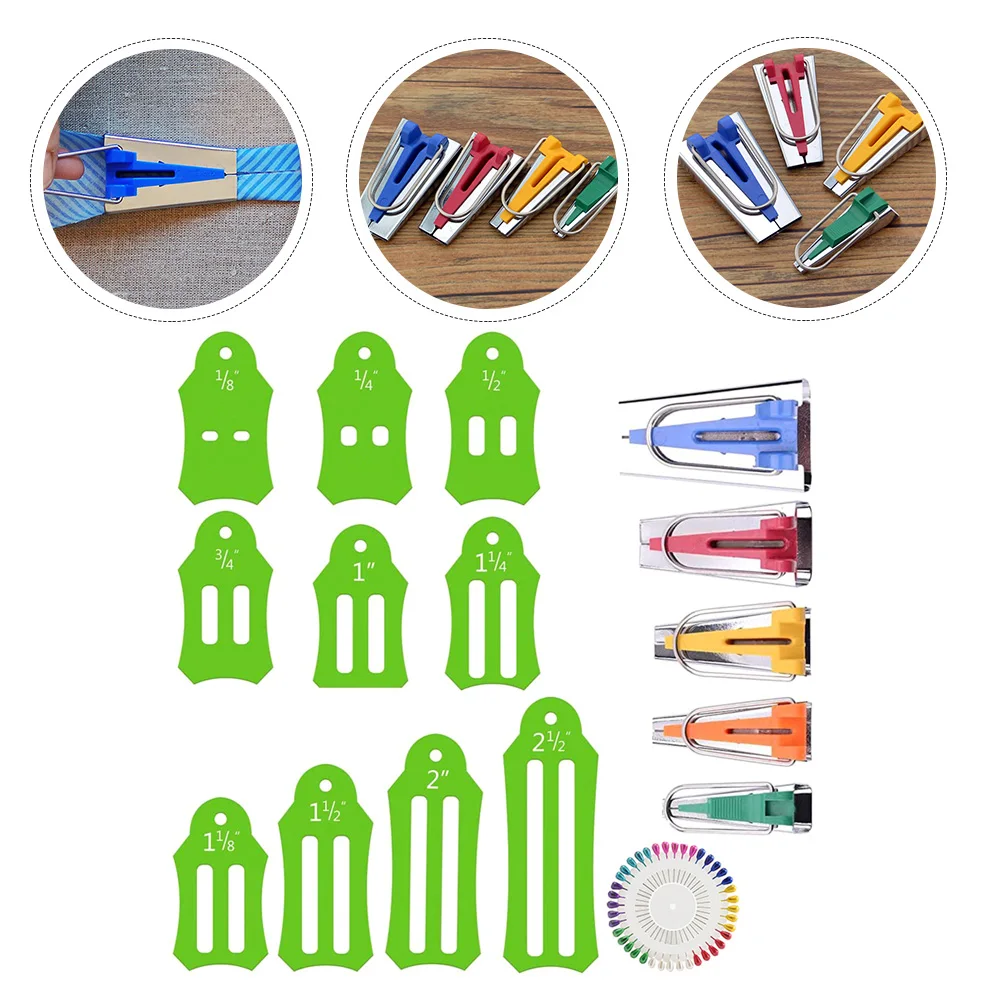 

Fabric Edge Wrapper Bias Maker for Sewing Binding Tape Tool Supplies Manual Kit