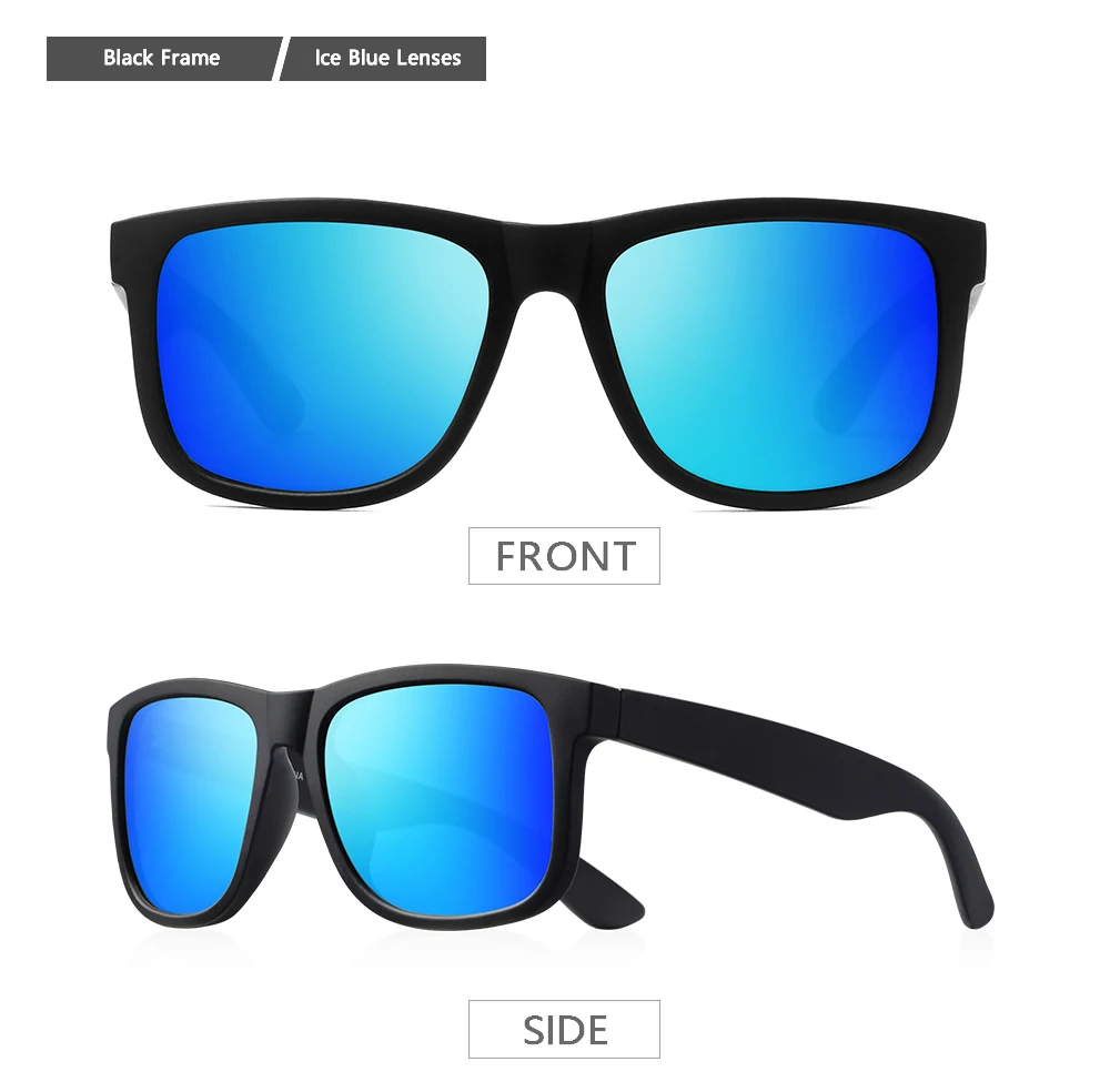 CRIXALIS Quadratische polarisierte Sonnenbrille für Damen und Herren, Vintage-Mode, Fahren, Angeln, Outdoor, Klettern, Spiegel, UV400-Schutz – Detail 7