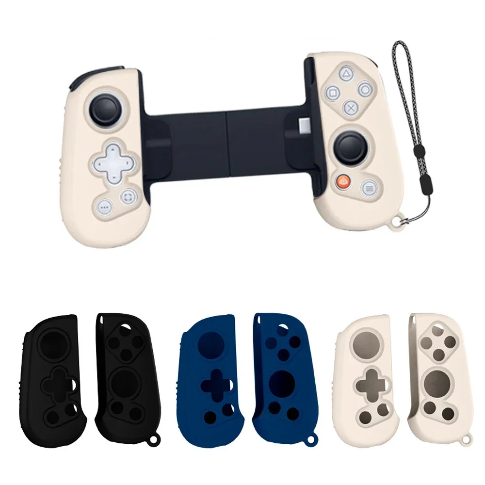 For Backbone One 1 Mobile Gaming Controller Soft Silicone Case Shockproof Protective Cover with Lanyard for Backbone Two 2