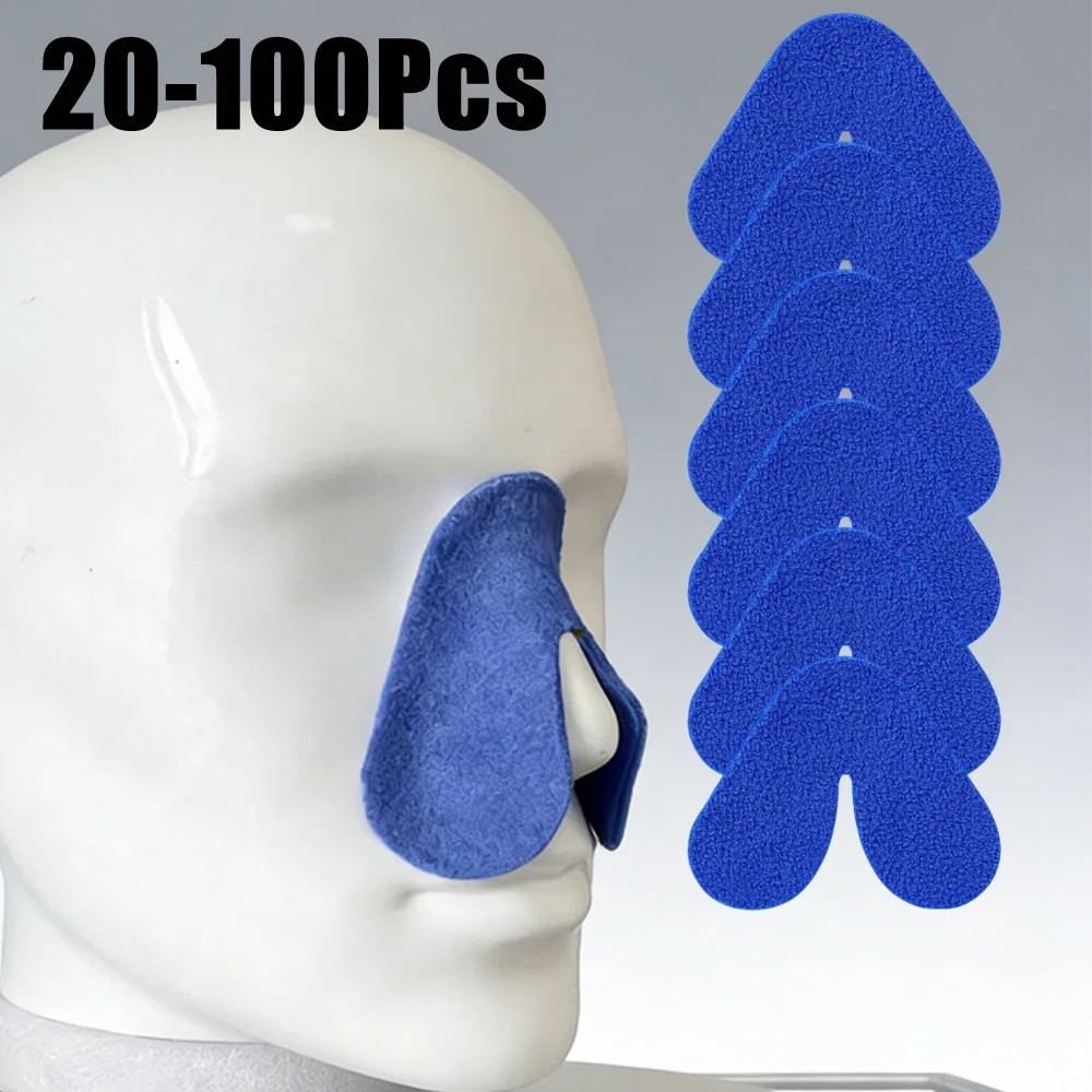 

20-100 шт. Назальные подушечки для маски CPAP, комфортные накладки от апноэ сна, защитные подушечки от морщин, вентиляционные прокладки, защитные полоски для носа