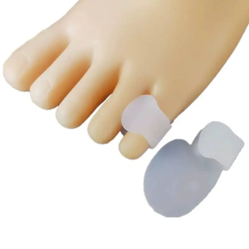 

1/2/5 пар силиконовых гелевых корректоров для мизинца стопы при вальгусной деформации, разделителей пальцев, выпрямителей пальцев ног, средств для ухода за ногами
