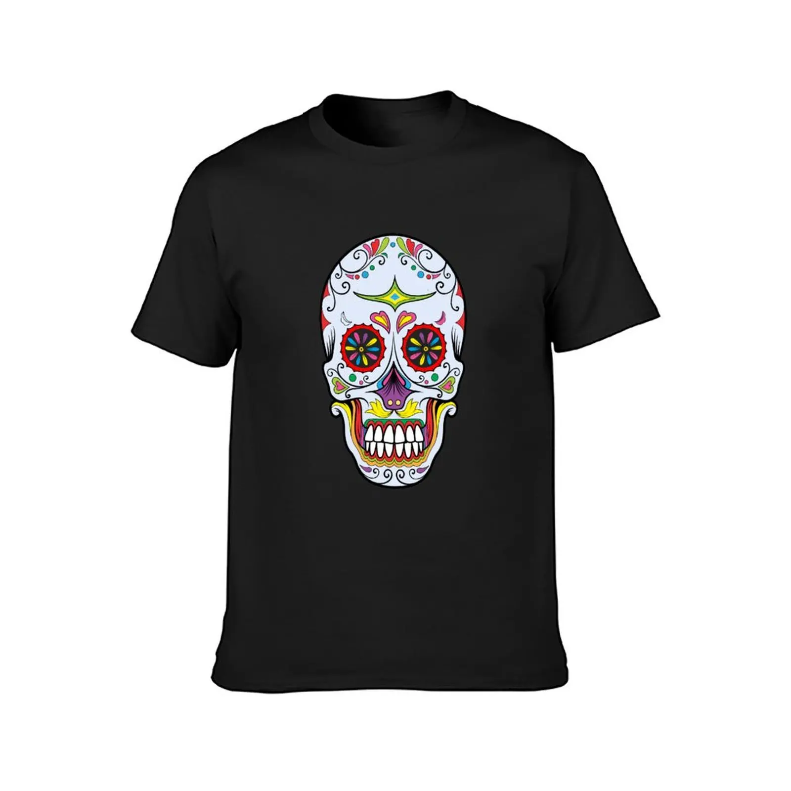 Day of the Death-Sugar Skull T-Shirt plain hippie clothes plus sizes Men's t shirts