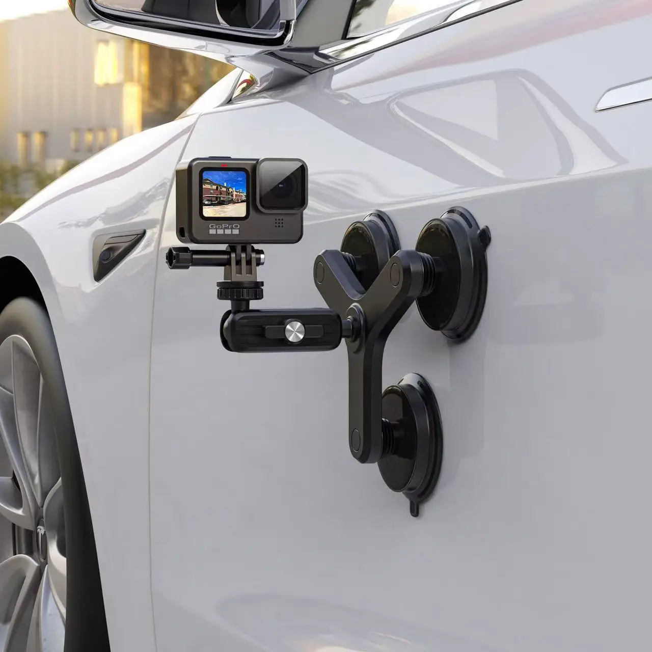 Ckhb-35D45 سوبر قوي المغناطيسي 360 درجة بانورامية حامل كاميرات مراقبة عالي الجودة الضغط ترايبود شفط كأس الملحقات ل insta360