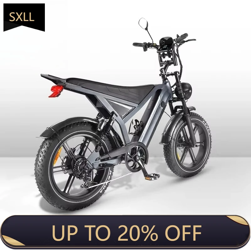 

SXLL GT20 spot electric bicycle OUXI fat tire car, hydraulic brake, electric bicycle 48V 500W 250W electric bicycle