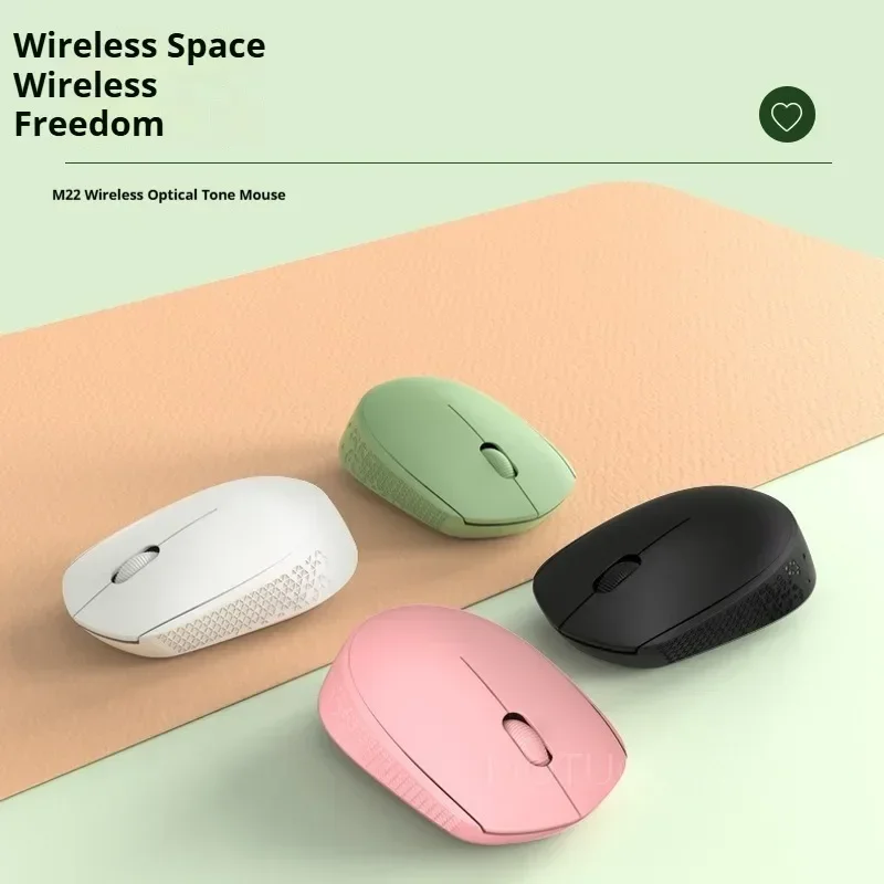 M22 Wireless Mouse Optical Smart Sleep Mode Energy Saving Multi Color Options for Work and Study