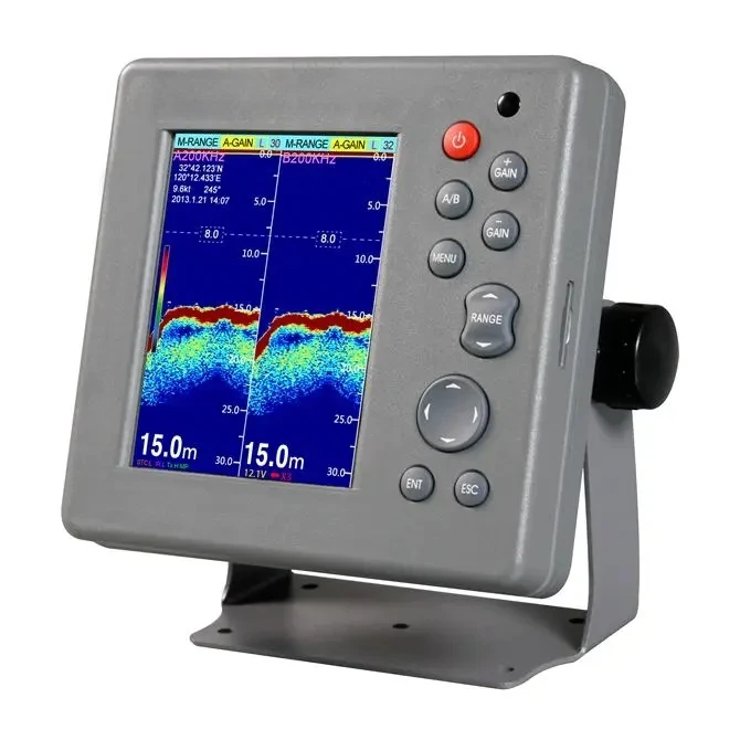 Hot Sale 6-Inch Dual Frequency Fish Finder Ultrasound Echo Sounder Certified Marine Supplies