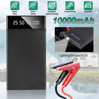 1000mAh Car Jump Starter Portable Power Bank Car Battery Emergency Booster 12V 400A Starting Device Digital Tire Inflator