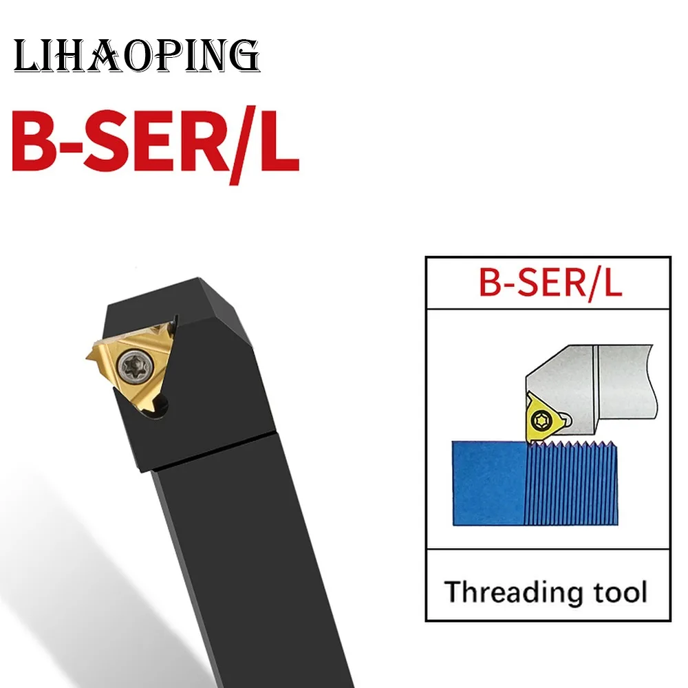 

B-SER Держатель внешних инструментов для нарезания резьбы B-SER1616H16 B-SER2020K16 B-SER2525M16 B-SER3232P16 B SER1212H16 SER1616H16 SER2020K16