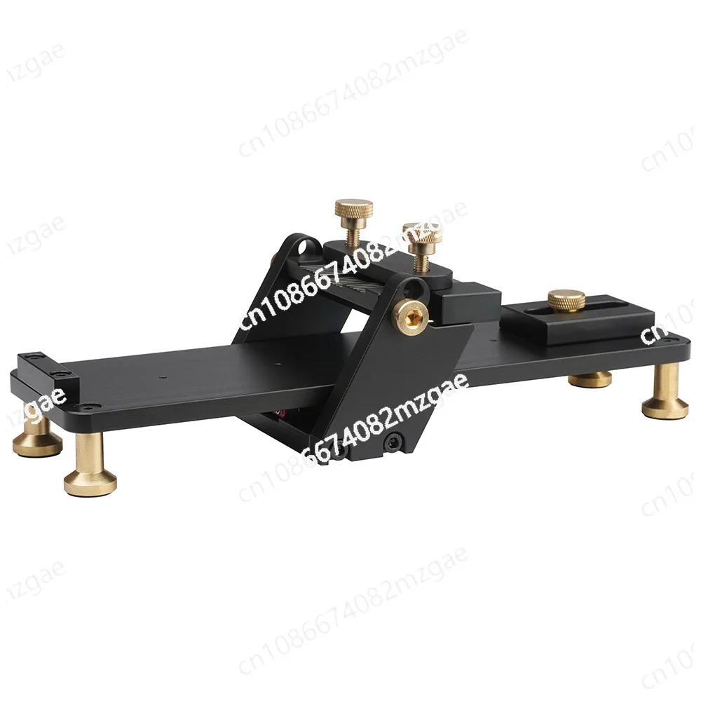 Fixed-Angle Knife Sharpener in Aluminum Alloy with Linear Rail, Anti-Slip Ultra-Fine Whetstone for Woodworking Chisels