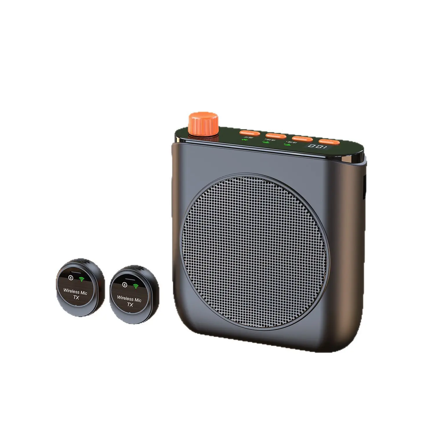 98 Collar Clip Microphone Little Bee Loudspeaker Wireless Bluetooth Teacher Lecture Speaker