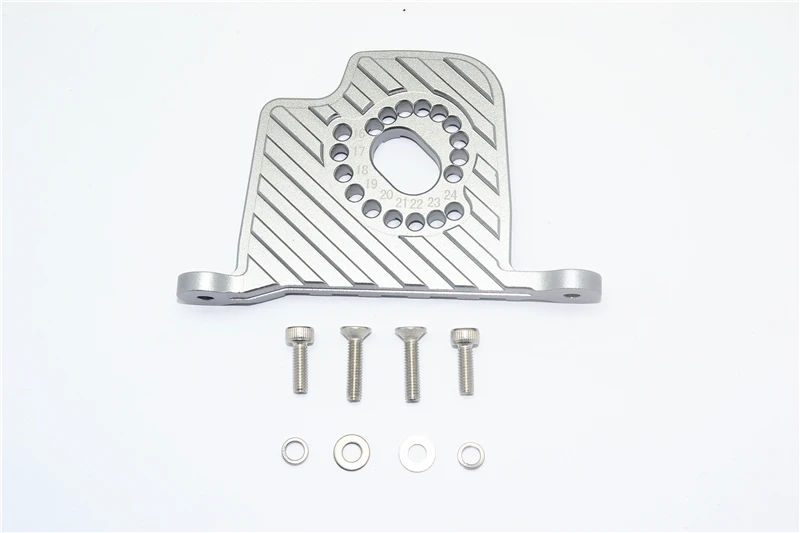 GPM Aluminum Motor Mount Plate With Heat Sink Fins For LOSI 1/6 Super Baja Rey