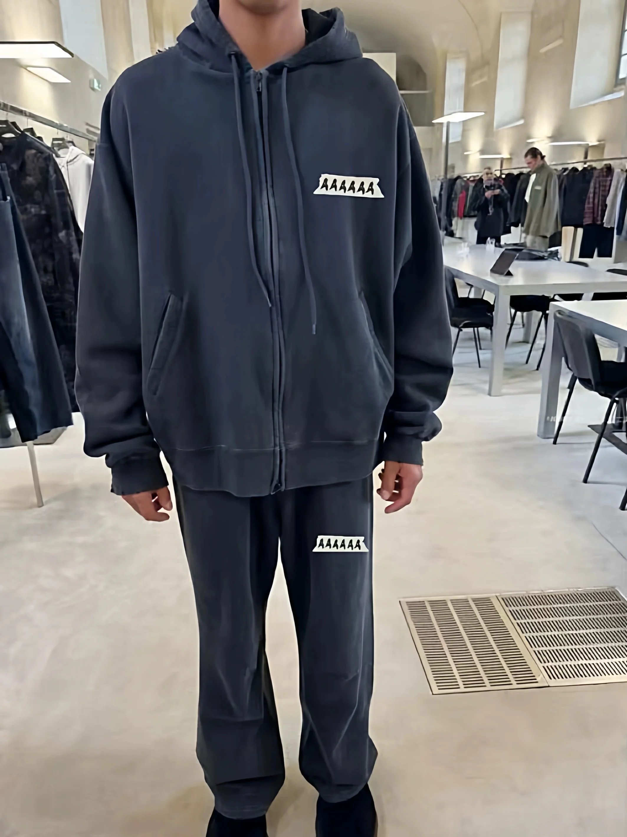 

Худи Waed out Tape Series VANA ILUSION с удлиненными рукавами и застежкой-молнией, повседневная одежда для пар, модный тренд