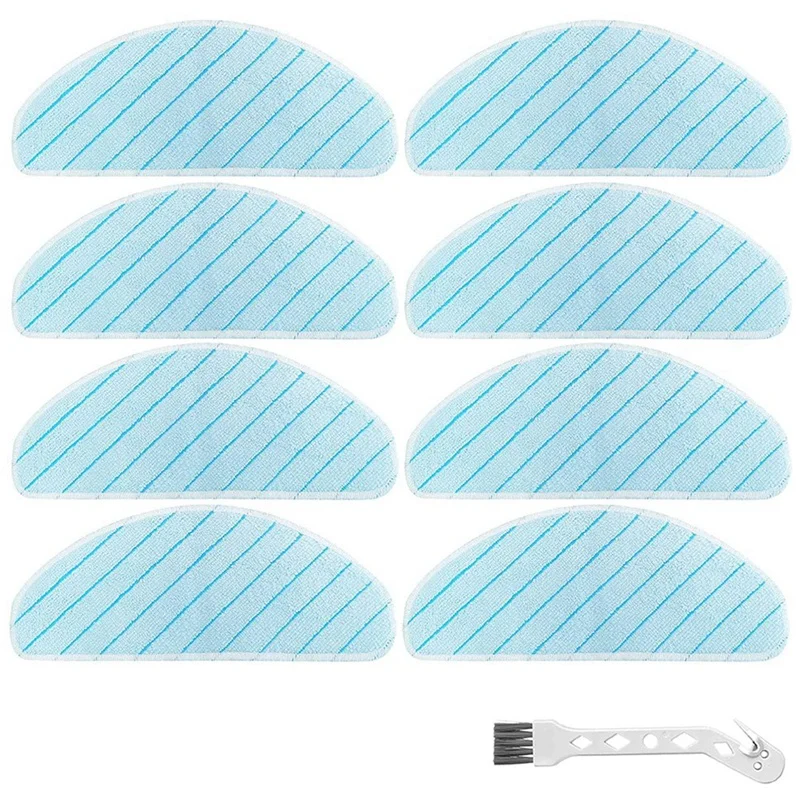 Waschbare Wischpads als Ersatz für Ecovacs Deebot T9+ T9 AIVI T9 AIVI+ T9 MAX T9 POWER Roboterstaubsauger, 8er-Pack