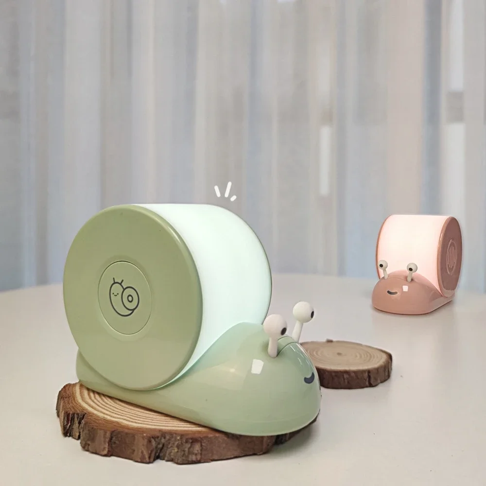 New Snail Night Light Children S Bedroom Magnetic Timing Creative Soft Light Sleep Atmosphere Light Children S Day Gift