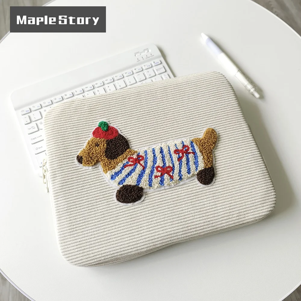 Cute Dogs Laptop Sleeve Bag 13-14 15-16 Inch Dachshund Pet Protective Computer Cases Laptop Cover 9.7-11 in Tablet Travel Cover