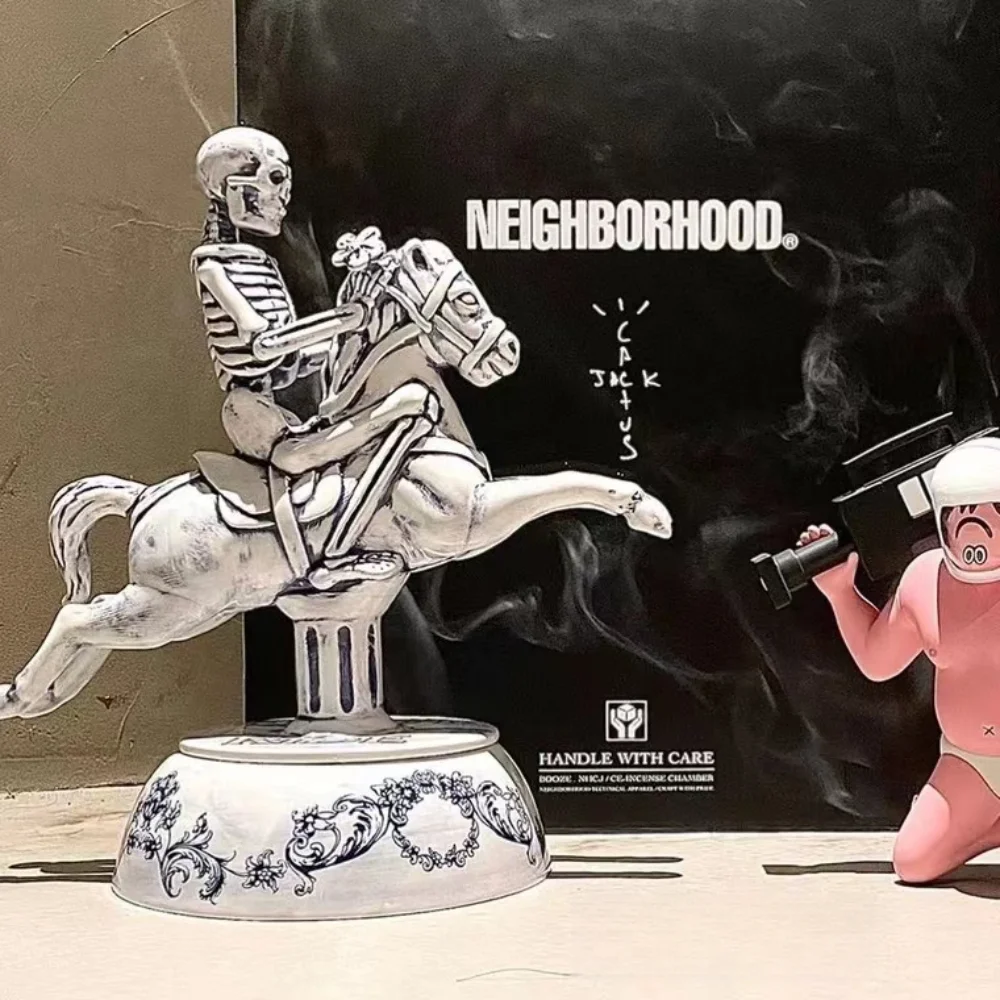 NBHD-Trendy Ceramic Incense Burner, Skull Horse, Neighborhood Trendy Ornaments, co-branded