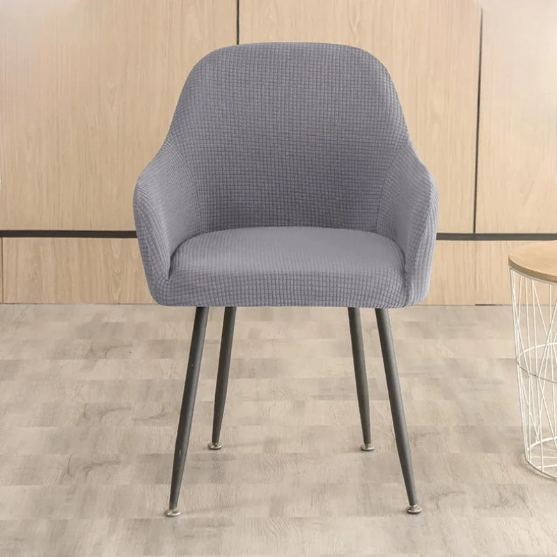 Knitted Jacquard Corn-Grain Pattern Chair Cover Waterproof & Non-Slip Armchair Slipcover Breathable Water-Repellent Chair Cover