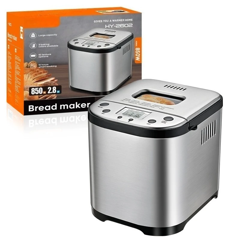 EU Plug Smart Automatic Bread Maker, Household Dough Kneading Fermentation Machine For Toast & Steamed Bun Making