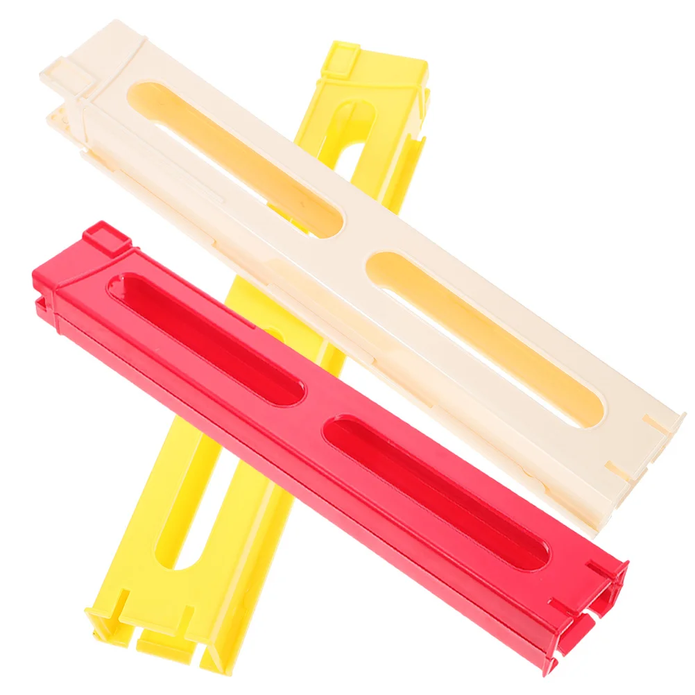 3 stks Trein Uitbreiding Clip Voor Kinderen Domino Game Props Automatische Doseren Gebouw Domino Trein Accessoires Bouwstenen