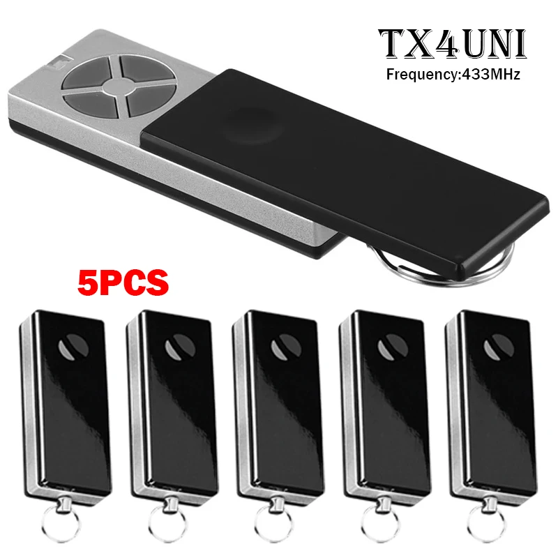 

100% Compatible With LiftMaster TX4UNI TX4UNIS TX2EVS TX4EVS TX2EV TX4EV MERLIN E940M E950M 433.92MHz Garage Door Remote Control