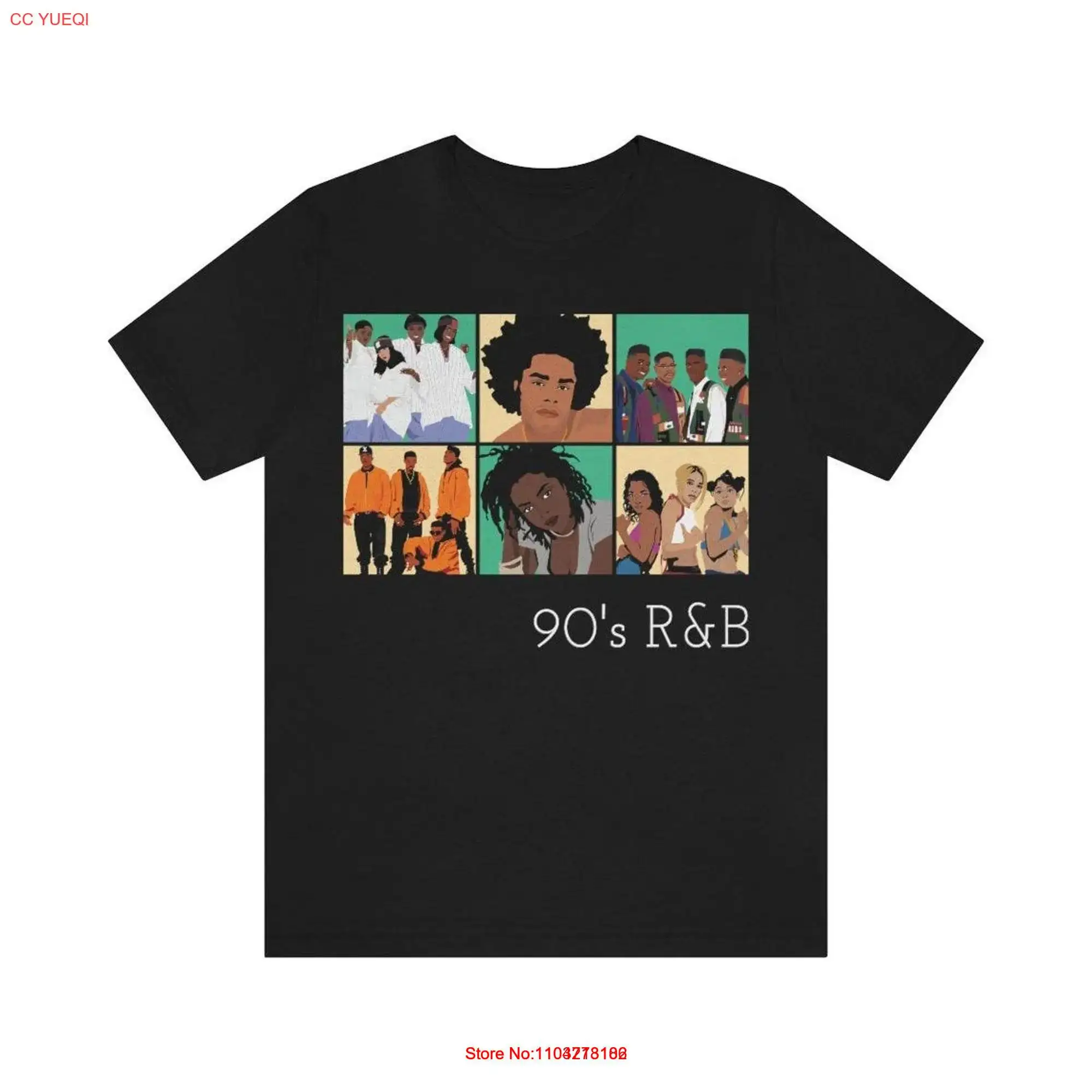 R B T Shirt 90s For Music Lovers With Fave RnB Artists Jodeci TLC Xscape Maxwell Boyz II Men Lauryn Hill Throwback