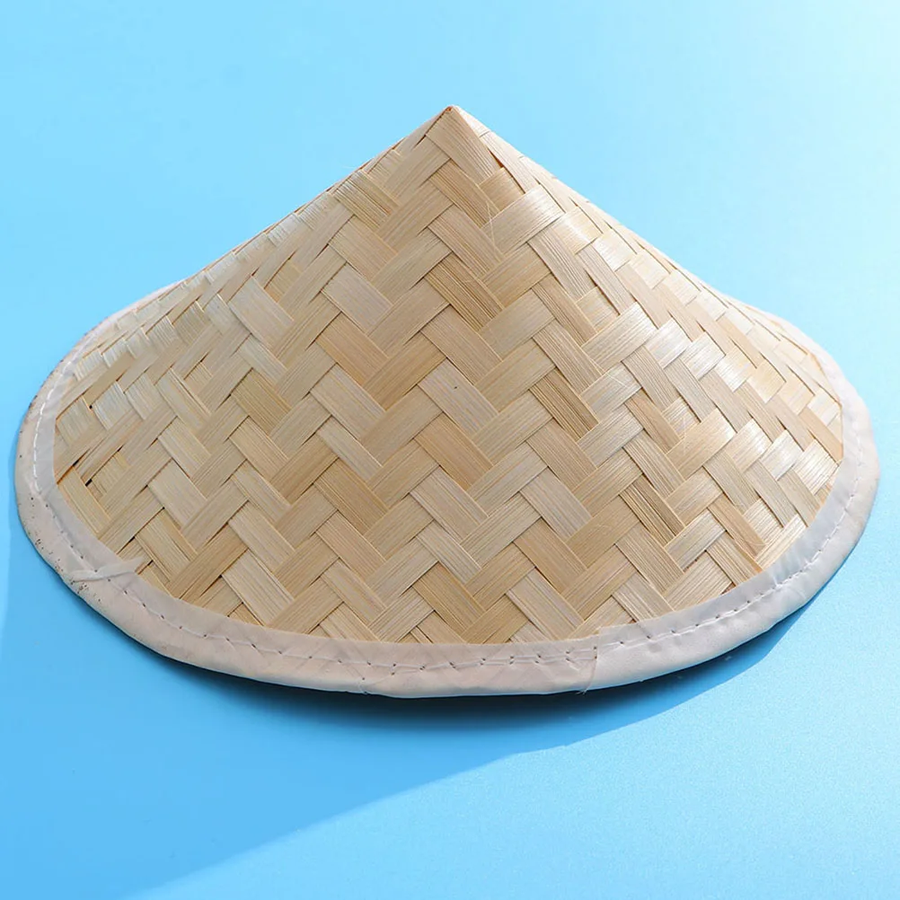 

2pcs Bamboo Woven Hat Creative Handcraft Rustic Decor Kids Classroom Art Craft Photo Prop Lightweight Durable Design