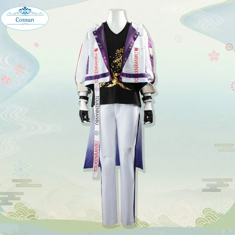 COSSUN [Customized] Game Touken Ranbu Tsurumaru Kuninaga Cosplay Costume Halloween Outfits Men New Suit Uniform