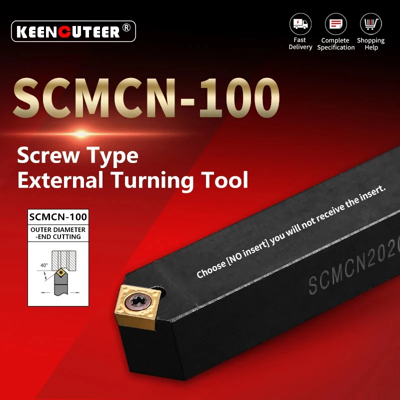 Externe Draaigereedschap SCMCN-100 SCMCN1010 SCMCN1616 SCMCN2020 SCMCN2525 Stompe Hoek Cutter Bar Cnc Draaibank Bar Draaien Houder