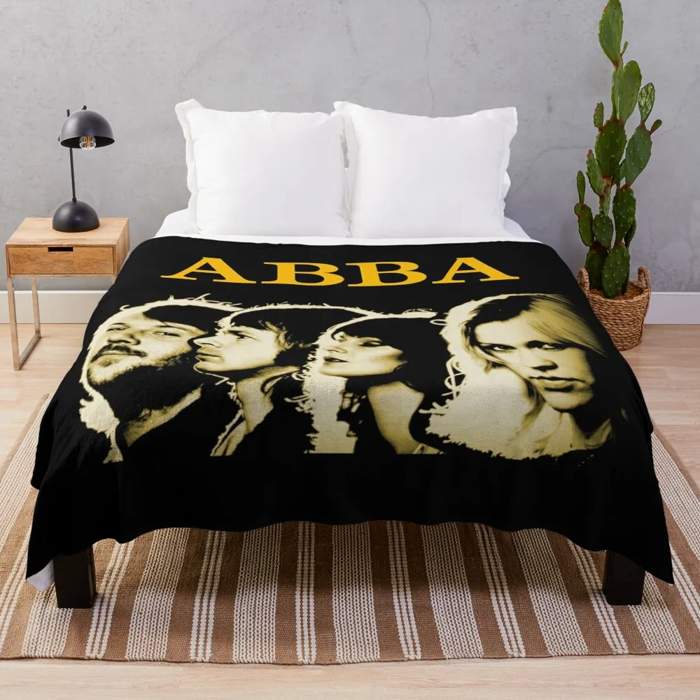 -Music00--Merchandise--HGD&-ABBA-Tshirt--Album Throw Blanket Decorative Beds warm winter Blankets